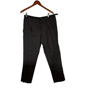 Burberry Black and Gray Dress Pants Classic Tailoring